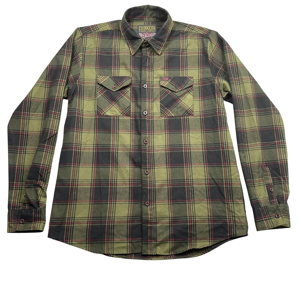 Dixxon Flannel The Nightmare On‎ Elm Street Mens XLT Green Plaid Freddy Krueger